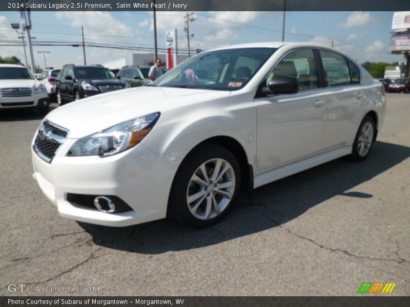 Satin White Pearl / Ivory 2014 Subaru Legacy 2.5i Premium