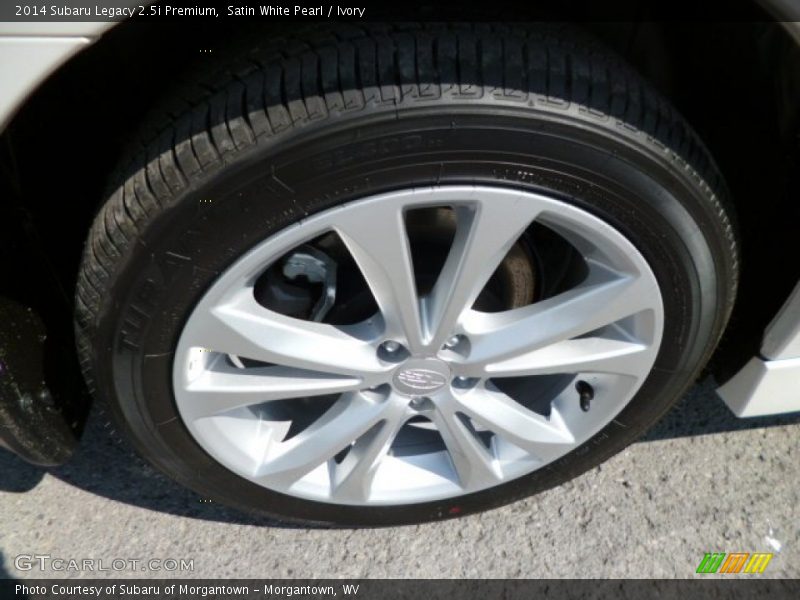 Satin White Pearl / Ivory 2014 Subaru Legacy 2.5i Premium