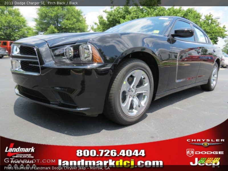 Pitch Black / Black 2013 Dodge Charger SE