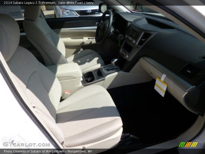 Satin White Pearl / Ivory 2014 Subaru Legacy 2.5i Premium