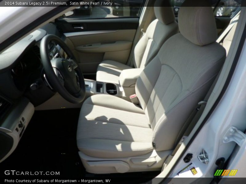 Satin White Pearl / Ivory 2014 Subaru Legacy 2.5i Premium