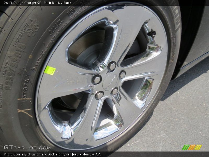 Pitch Black / Black 2013 Dodge Charger SE