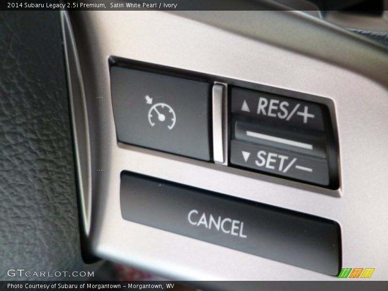 Satin White Pearl / Ivory 2014 Subaru Legacy 2.5i Premium