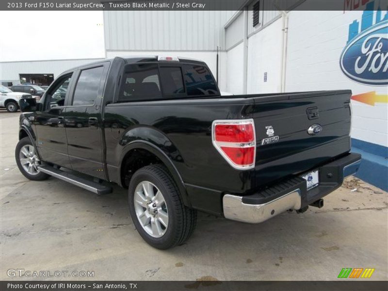 Tuxedo Black Metallic / Steel Gray 2013 Ford F150 Lariat SuperCrew