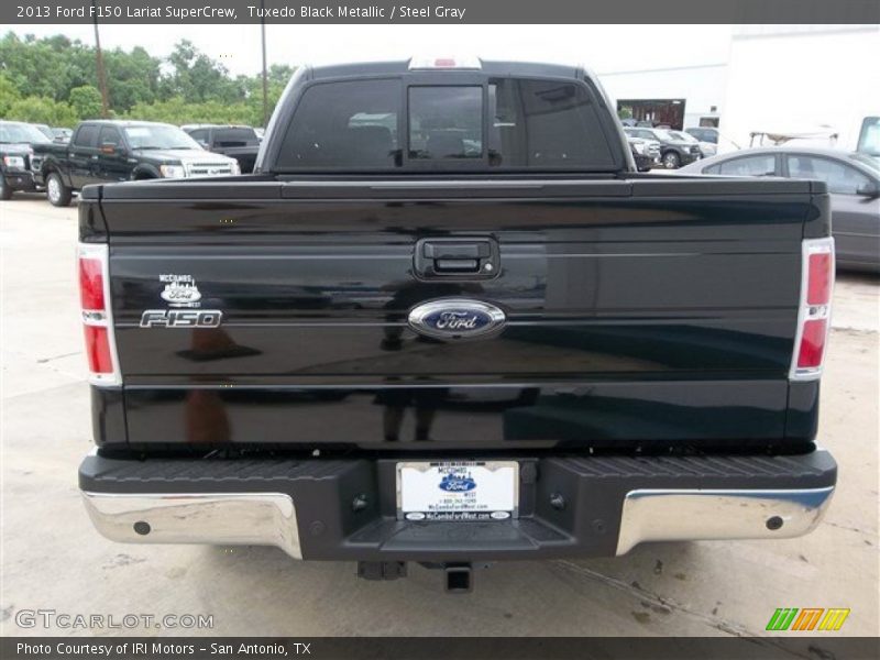 Tuxedo Black Metallic / Steel Gray 2013 Ford F150 Lariat SuperCrew