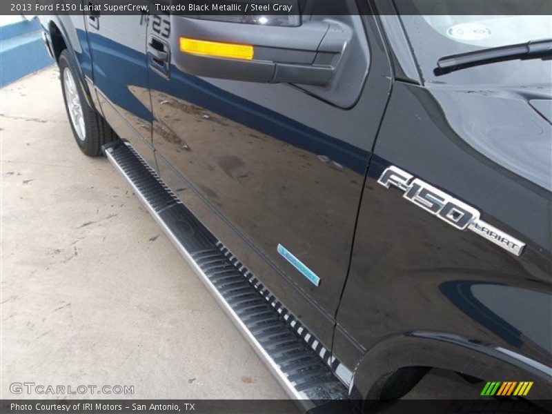 Tuxedo Black Metallic / Steel Gray 2013 Ford F150 Lariat SuperCrew