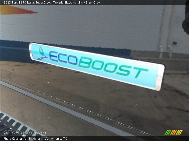 Tuxedo Black Metallic / Steel Gray 2013 Ford F150 Lariat SuperCrew