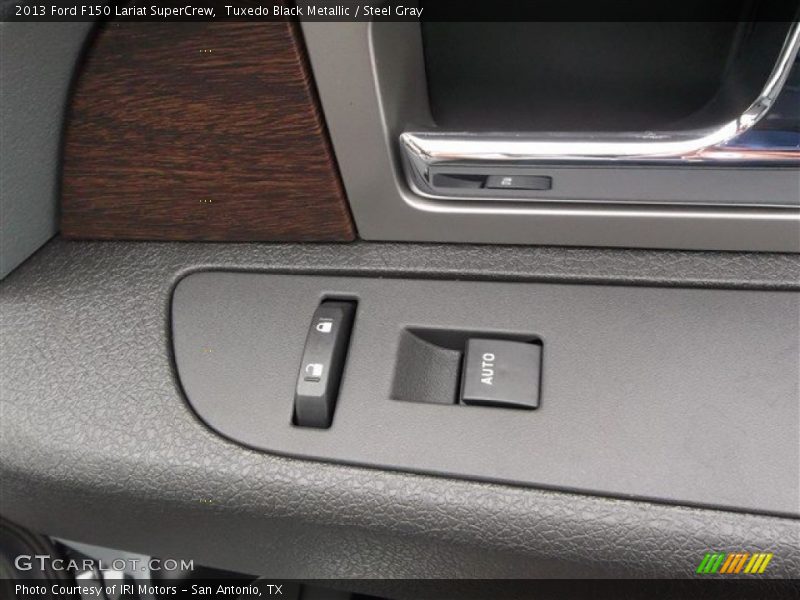 Tuxedo Black Metallic / Steel Gray 2013 Ford F150 Lariat SuperCrew