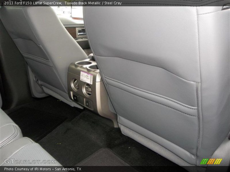 Tuxedo Black Metallic / Steel Gray 2013 Ford F150 Lariat SuperCrew