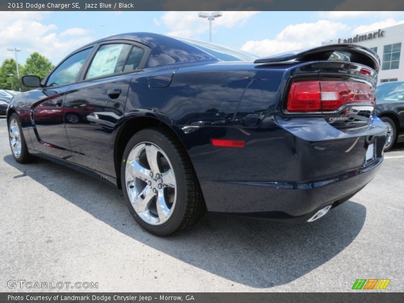 Jazz Blue / Black 2013 Dodge Charger SE