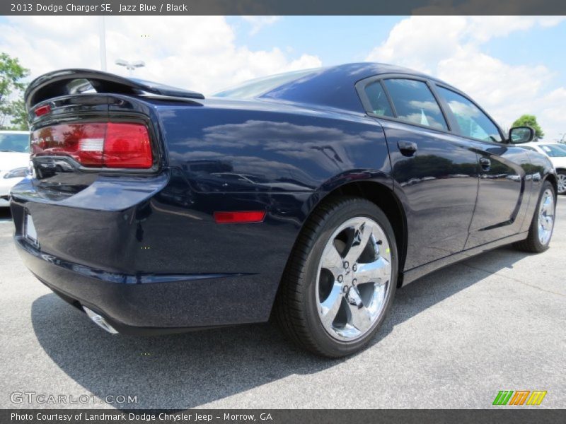 Jazz Blue / Black 2013 Dodge Charger SE