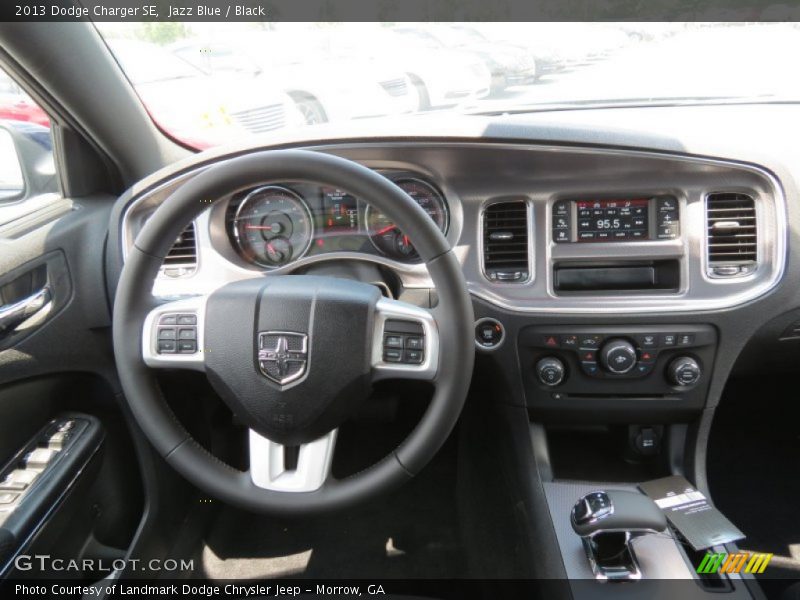 Jazz Blue / Black 2013 Dodge Charger SE