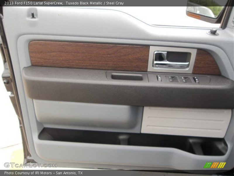 Tuxedo Black Metallic / Steel Gray 2013 Ford F150 Lariat SuperCrew