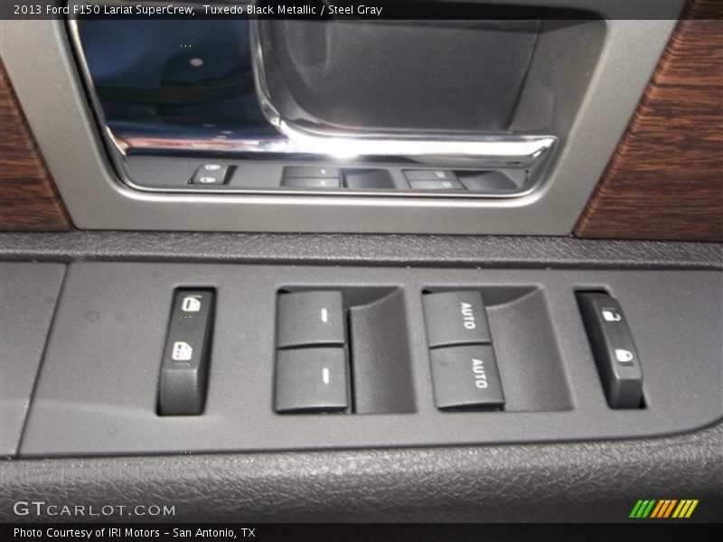 Tuxedo Black Metallic / Steel Gray 2013 Ford F150 Lariat SuperCrew