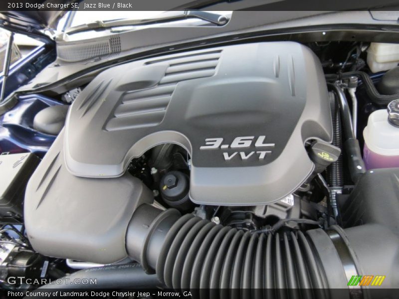 Jazz Blue / Black 2013 Dodge Charger SE