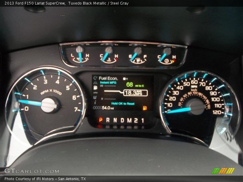 Tuxedo Black Metallic / Steel Gray 2013 Ford F150 Lariat SuperCrew