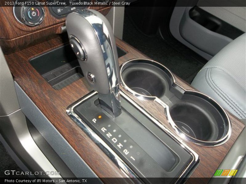 Tuxedo Black Metallic / Steel Gray 2013 Ford F150 Lariat SuperCrew