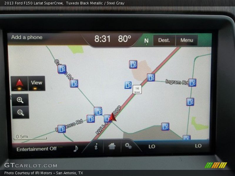 Tuxedo Black Metallic / Steel Gray 2013 Ford F150 Lariat SuperCrew