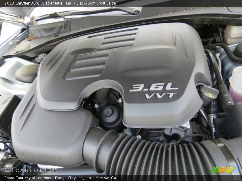 Glacier Blue Pearl / Black/Light Frost Beige 2013 Chrysler 300