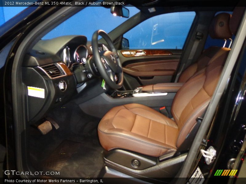Black / Auburn Brown/Black 2012 Mercedes-Benz ML 350 4Matic
