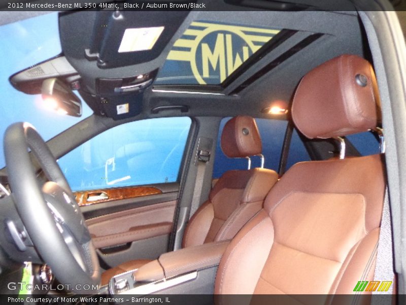 Black / Auburn Brown/Black 2012 Mercedes-Benz ML 350 4Matic