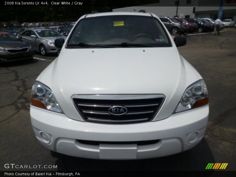 Clear White / Gray 2008 Kia Sorento LX 4x4