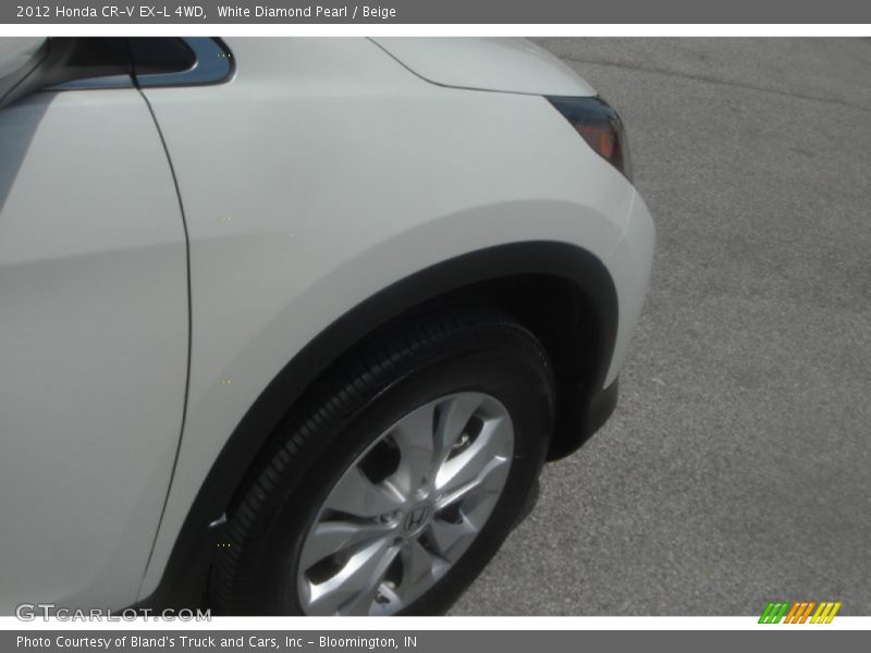 White Diamond Pearl / Beige 2012 Honda CR-V EX-L 4WD