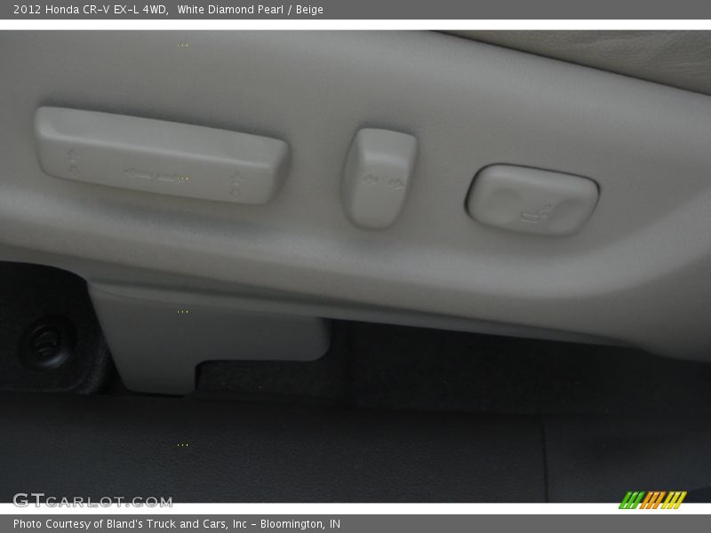 White Diamond Pearl / Beige 2012 Honda CR-V EX-L 4WD