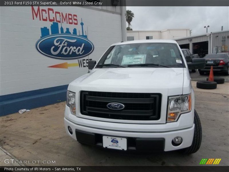 Oxford White / Steel Gray 2013 Ford F150 STX SuperCab