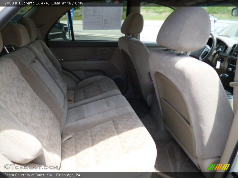 Clear White / Gray 2008 Kia Sorento LX 4x4