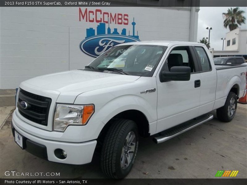 Oxford White / Steel Gray 2013 Ford F150 STX SuperCab