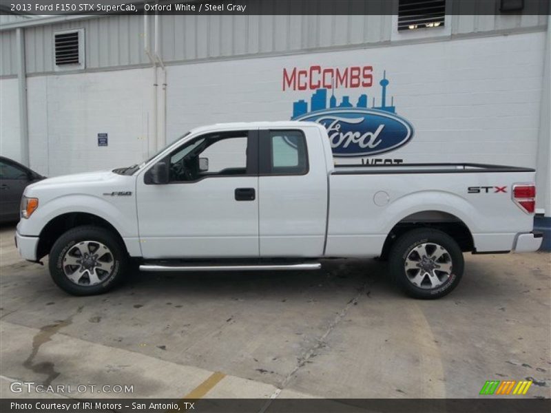Oxford White / Steel Gray 2013 Ford F150 STX SuperCab