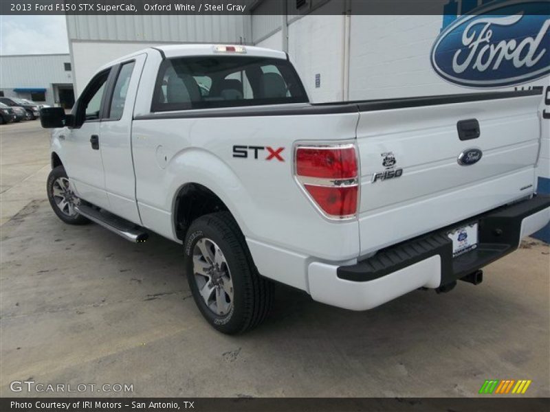 Oxford White / Steel Gray 2013 Ford F150 STX SuperCab