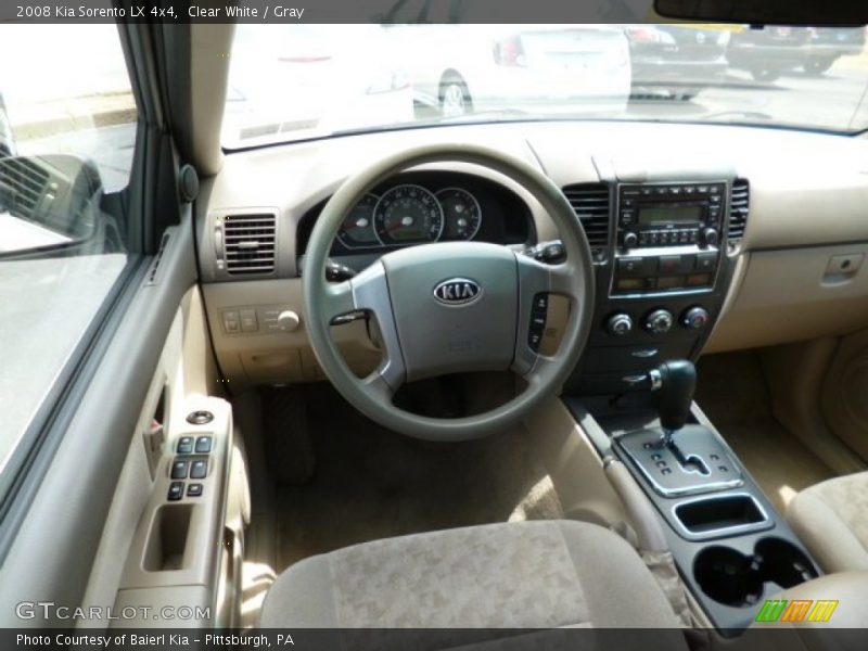 Clear White / Gray 2008 Kia Sorento LX 4x4
