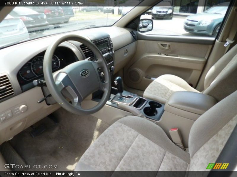 Clear White / Gray 2008 Kia Sorento LX 4x4