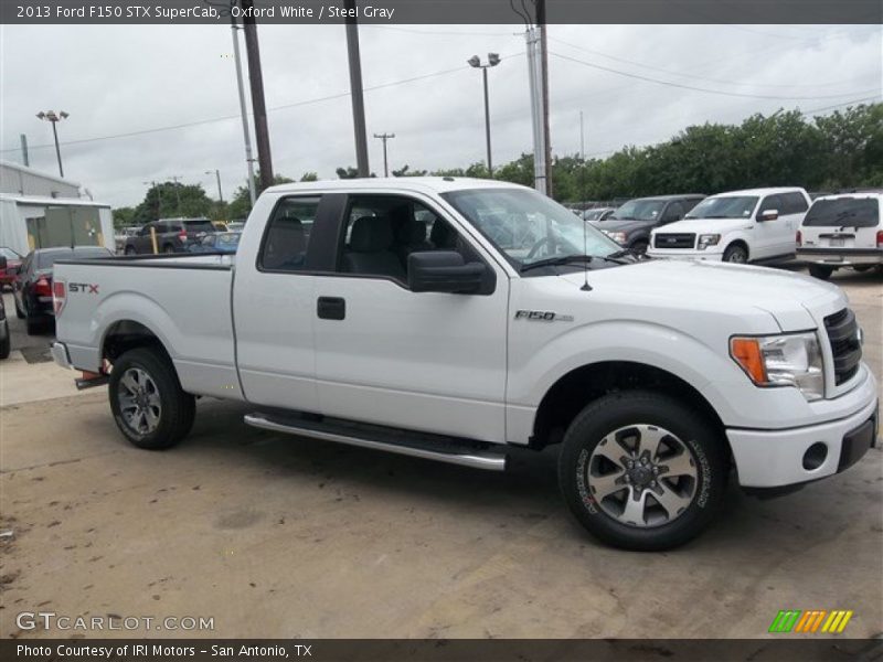Oxford White / Steel Gray 2013 Ford F150 STX SuperCab