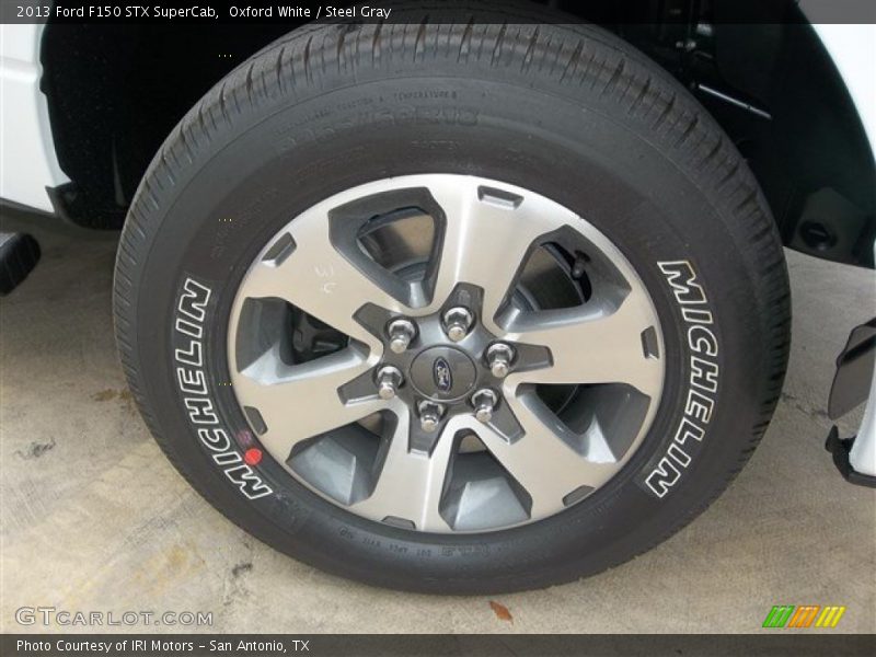 Oxford White / Steel Gray 2013 Ford F150 STX SuperCab