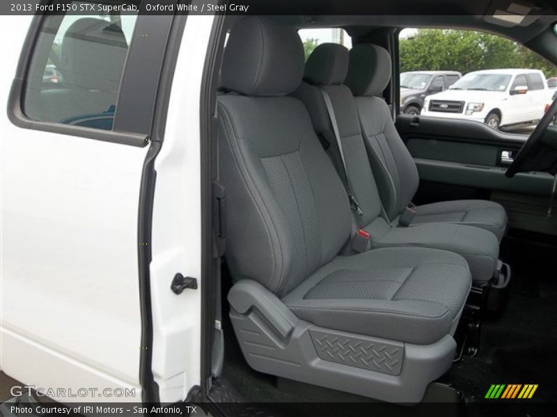Oxford White / Steel Gray 2013 Ford F150 STX SuperCab