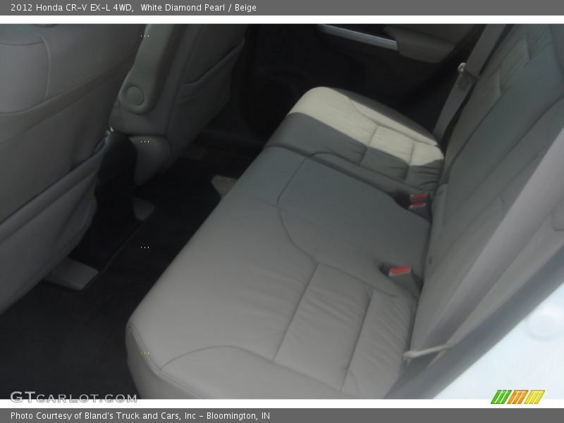 White Diamond Pearl / Beige 2012 Honda CR-V EX-L 4WD