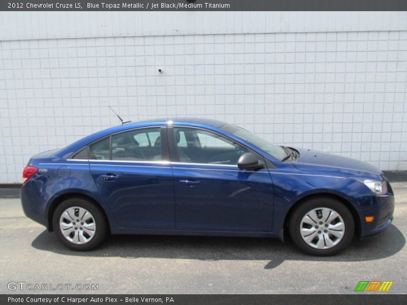 Blue Topaz Metallic / Jet Black/Medium Titanium 2012 Chevrolet Cruze LS