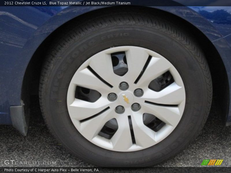 Blue Topaz Metallic / Jet Black/Medium Titanium 2012 Chevrolet Cruze LS