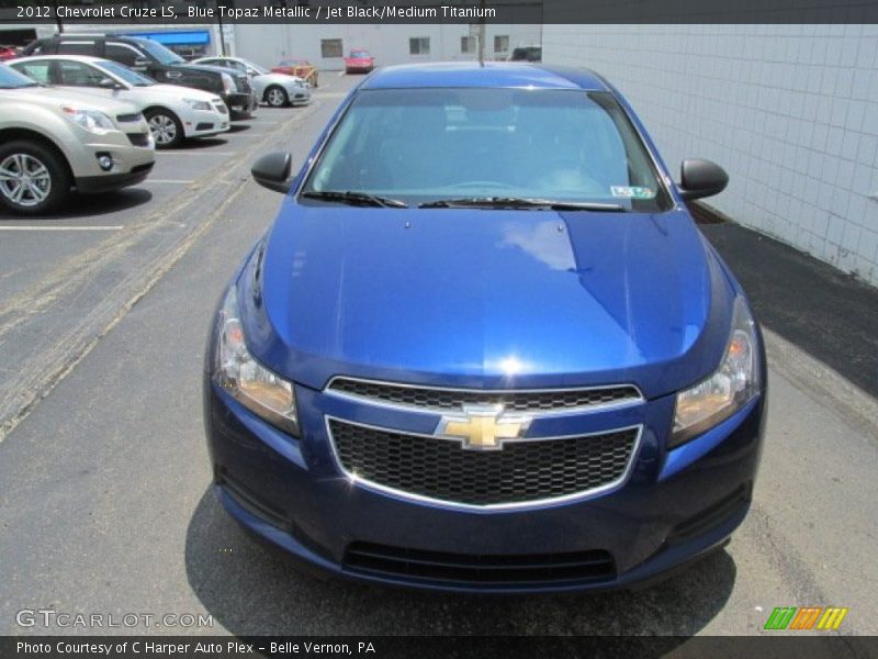 Blue Topaz Metallic / Jet Black/Medium Titanium 2012 Chevrolet Cruze LS