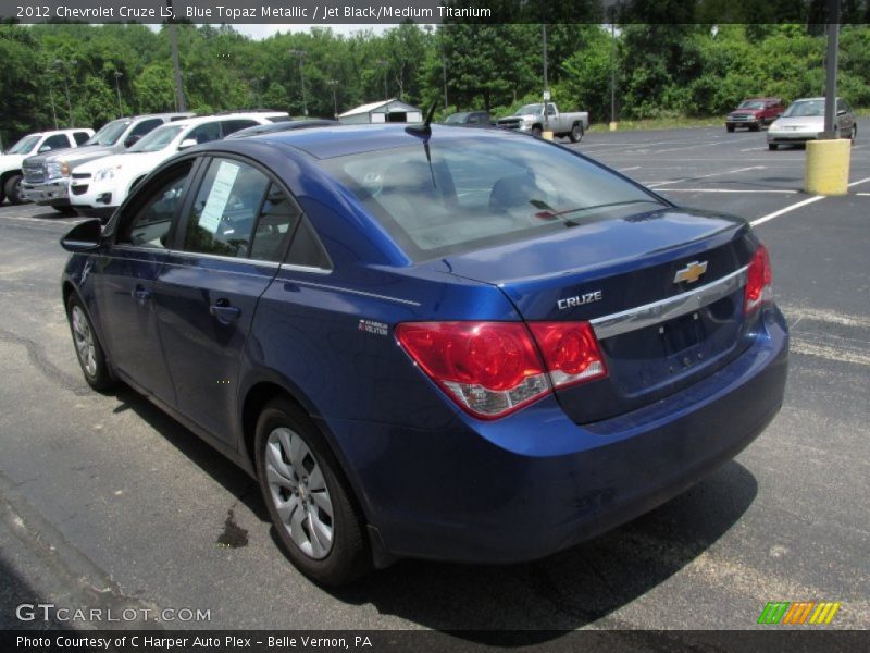 Blue Topaz Metallic / Jet Black/Medium Titanium 2012 Chevrolet Cruze LS