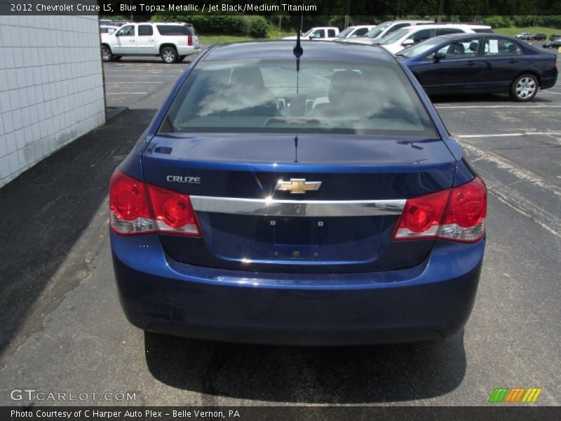 Blue Topaz Metallic / Jet Black/Medium Titanium 2012 Chevrolet Cruze LS