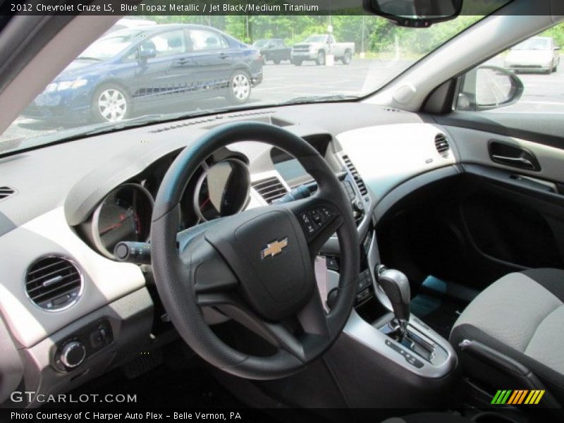 Blue Topaz Metallic / Jet Black/Medium Titanium 2012 Chevrolet Cruze LS