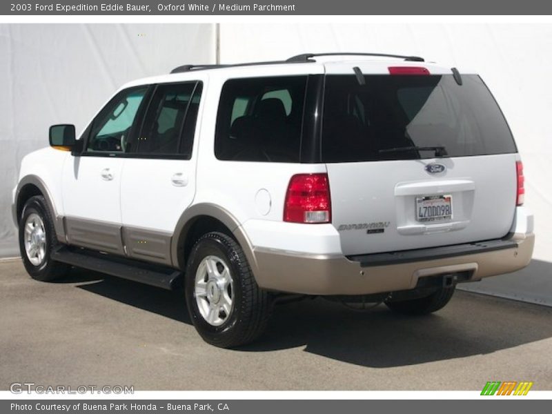 Oxford White / Medium Parchment 2003 Ford Expedition Eddie Bauer