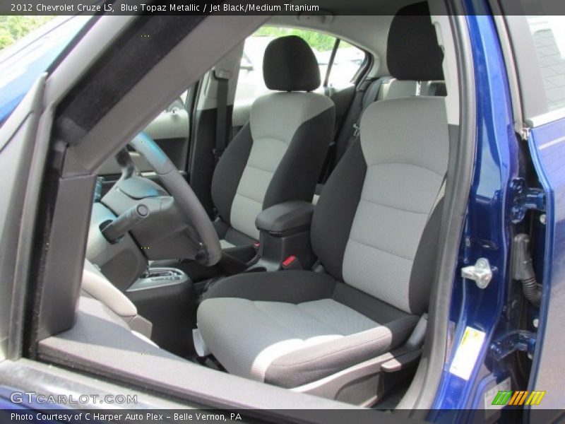 Blue Topaz Metallic / Jet Black/Medium Titanium 2012 Chevrolet Cruze LS