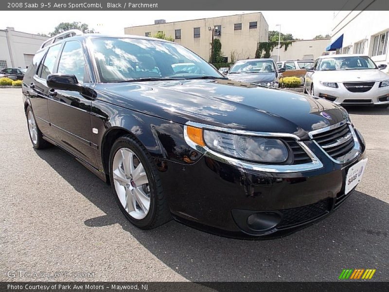 Black / Parchment 2008 Saab 9-5 Aero SportCombi