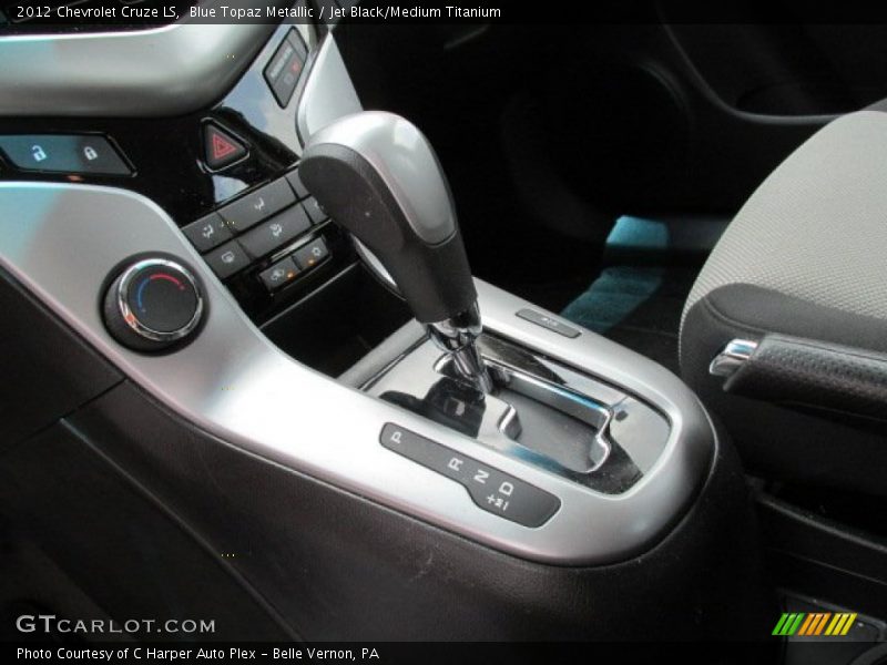 Blue Topaz Metallic / Jet Black/Medium Titanium 2012 Chevrolet Cruze LS