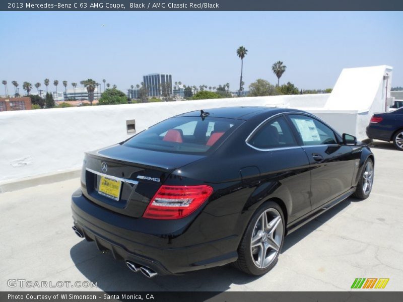 Black / AMG Classic Red/Black 2013 Mercedes-Benz C 63 AMG Coupe